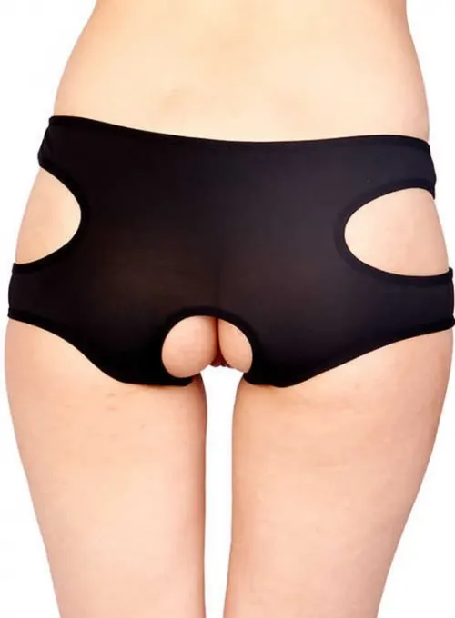 Siyah Özel Bölgesi Açık Fantazi Külot TM1154 - 3