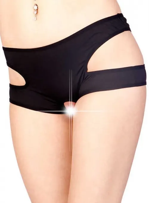 Siyah Özel Bölgesi Açık Fantazi Külot TM1154 - 5