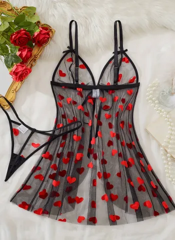 Dantelli Beyaz Büyük Beden Gecelik TM1273 - 3