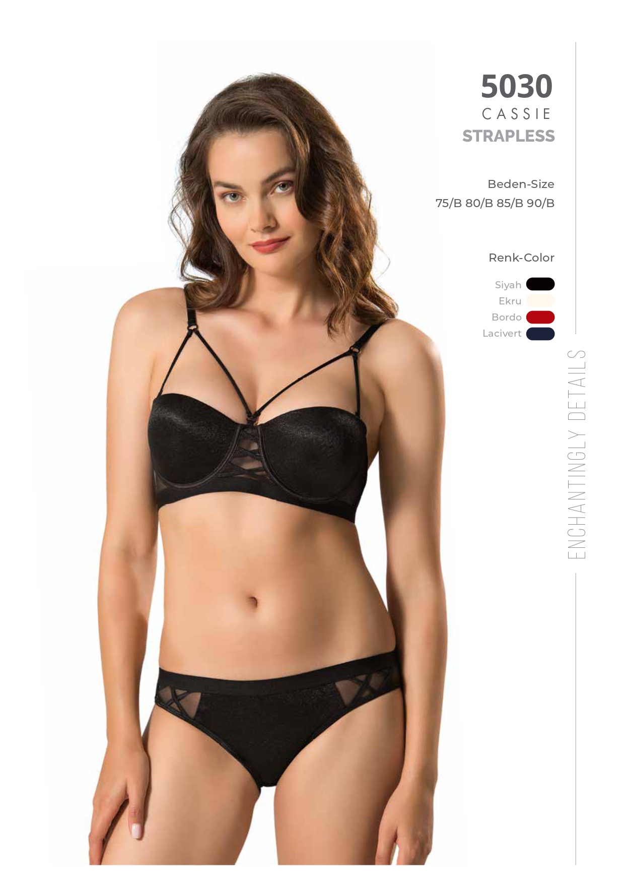 5030 Le Jardin İç Giyim Sütyen Takım CASSIE STRAPLESS BRA TAKIM